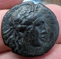 Antike griechische Münze Makedonien 183-168 v. Chr. Apollokopf Niedersachsen - Braunschweig Vorschau