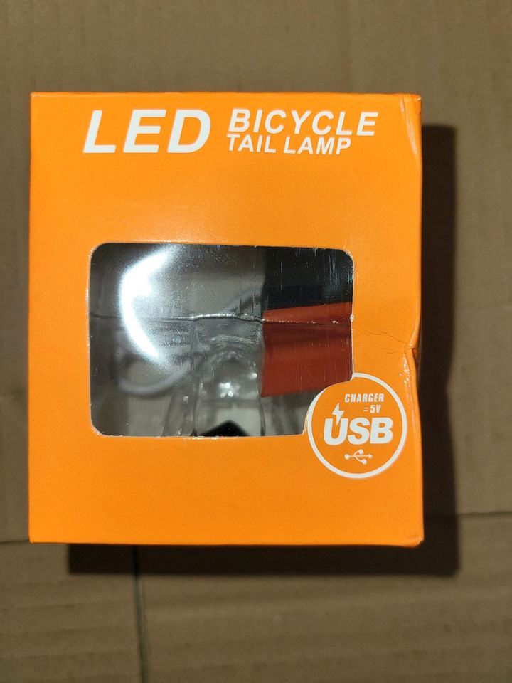 Led usb fahrrad Rücklicht blau neu in Herne