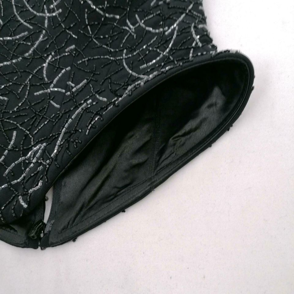Abendkleid schwarz Korsett Corsage Rock Größe 34/36 in Letschin