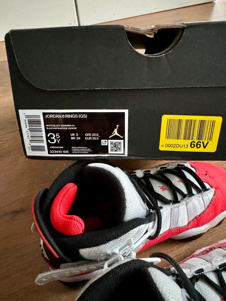 Jordan 6 Rings Schuhe Nike Basketball Gr 35,5 (3,5Y) Top Zustand in Kassel