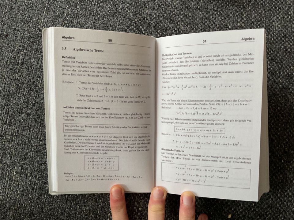 Mathe Merkbuch Nachschlagewerk Taschenbuch Klein in Kappeln