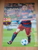 Poster mit Lionel Messi FC Barcelona und Ibisevic + Kalou Hertha Hannover - Herrenhausen-Stöcken Vorschau