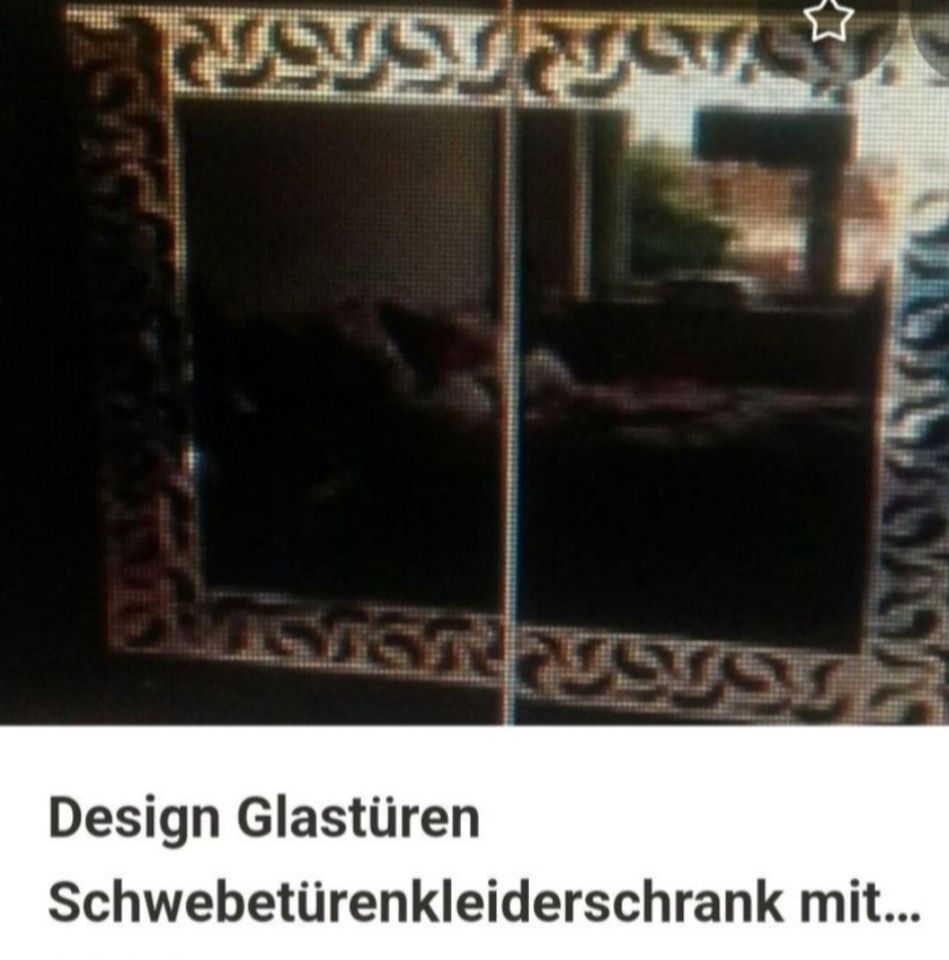 Design Glasschwebetüren Kleiderschrank zur Abholung in Lonnig