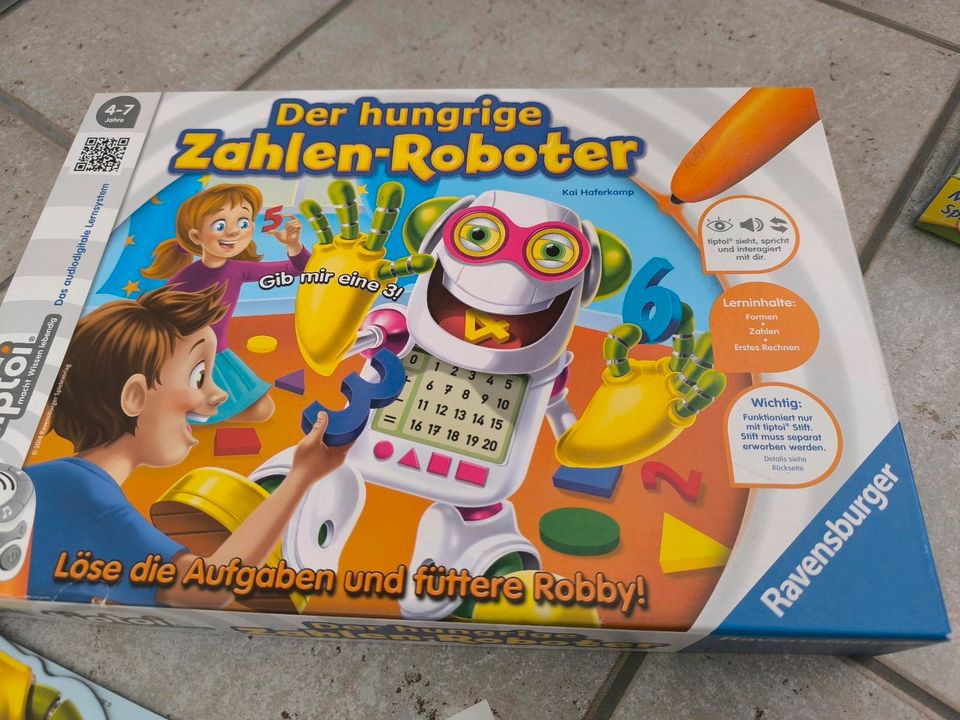 Der hungrige Zahlenroboter Tiptoi ohne Stift in Regensburg