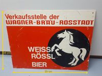 altes Schild Weiss Rössl Bier Wagner-Bräu Eltmann-Roßstadt Niedersachsen - Denkte Vorschau