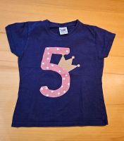 Tshirt zum 5. Geburtstag, Fruit of the Loom, lila, Krone, Gr. 116 Bayern - Massing Vorschau