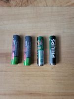 4 Akku Batterien ( AAA ) für kleine Elektrogeräte Nordrhein-Westfalen - Rheine Vorschau