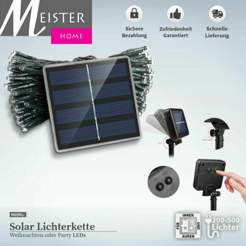 NEU Solar Lichterkette 300 LED Warmweiß Solarleuchte Außen Deko in Duisburg