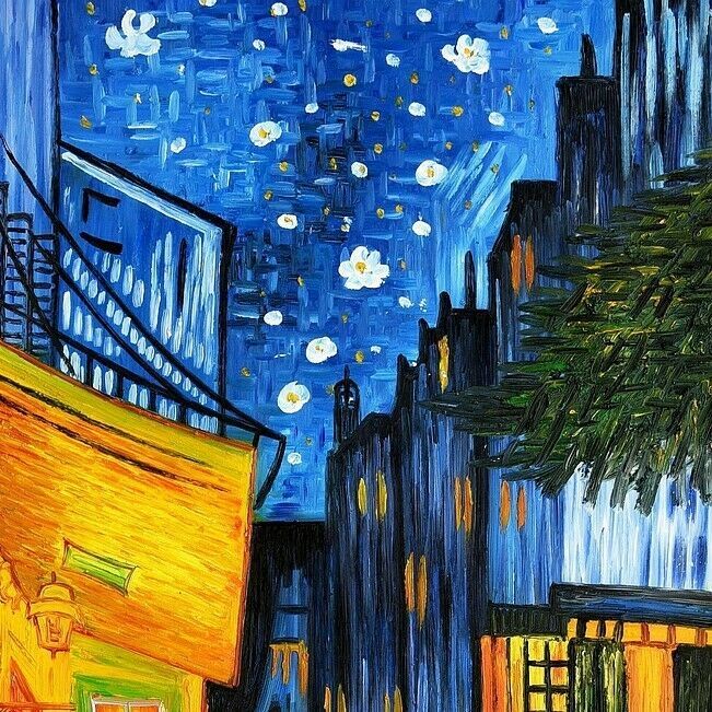 Vincent van Gogh - Nachtcafe k98978 90x120cm Ölbild handgemalt in Berlin