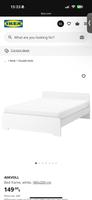 Ikea Bett ASKVOLL 180 x 200 cm mit LÖNSET Lattenrost Niedersachsen - Salzhemmendorf Vorschau