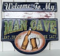 Blechschild Bier Welcome To My Man Cave Retro Stil NEU Niedersachsen - Bissendorf Vorschau