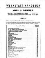 John Deere 820 920 1020VU Werkstatthandbuch Nordrhein-Westfalen - Rheinberg Vorschau