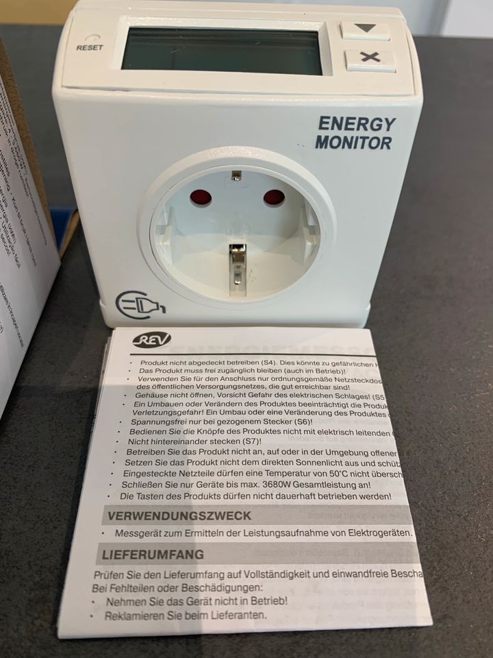 REV Energiemessgerät Stromzähler für Steckdose Control Line neu in Ötigheim