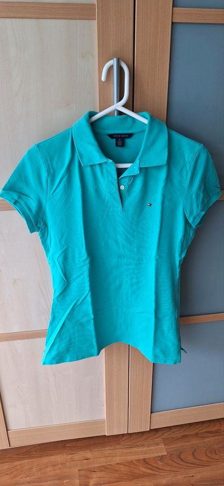 Damen T-Shirt Polo Thommy Hilfiger Gr.M türkis in Eching (Kr Freising)