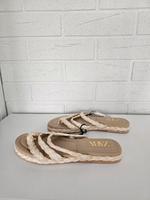 Blogger Zara Sandalen Slipper Natur braun beige gr. 38 Neu mit Bayern - Eschenbach Vorschau