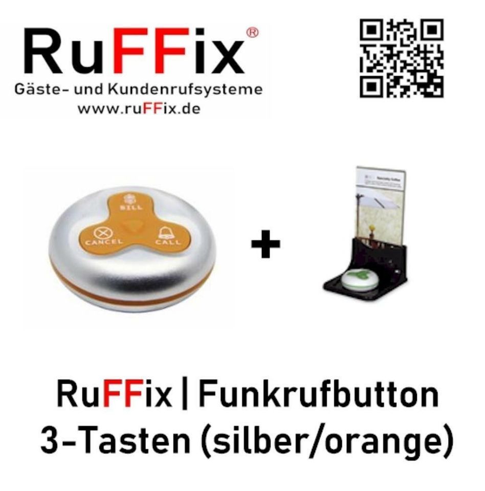 RuFFix ® das Original | Kundenruf System | 10x Funkbutton in Köln