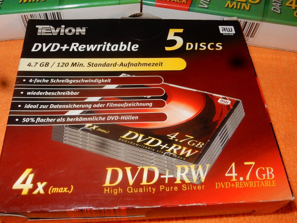 CD-Rohlinge Blue Ray,DVD-R u. Slim-Cases/DVD-Hüllen.. in Olching