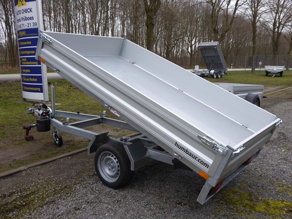 PKW Rückwärtskipper mit Flex-e-Pumpe,Humbaur HUK 182715 in Hohenwestedt