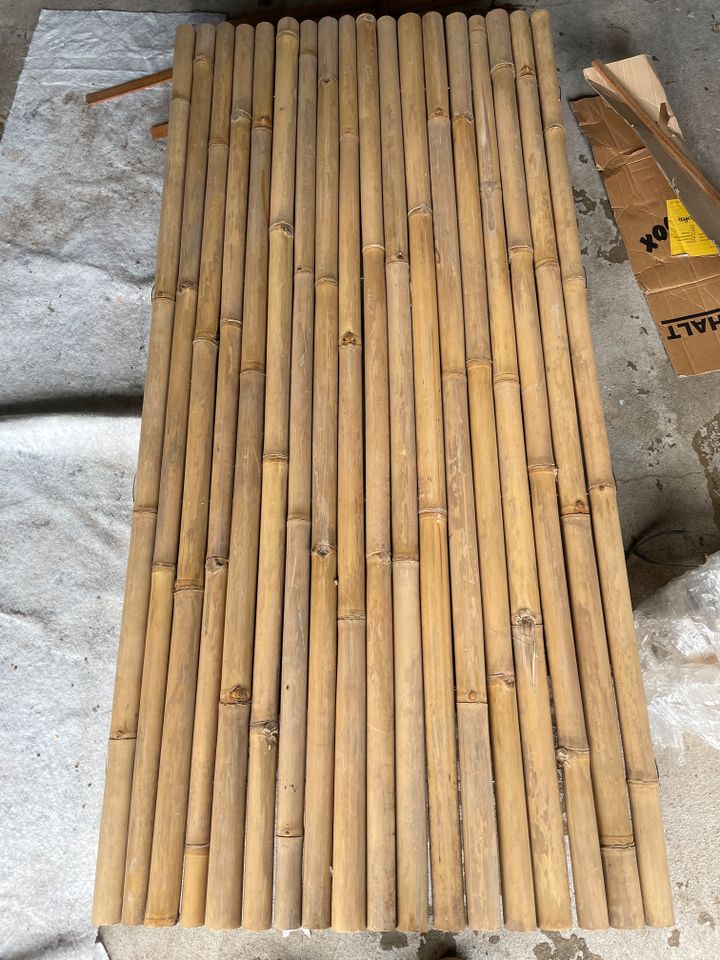 Bambusmatten für Zaun und Sichtschutz (Bambus Vollrohr) in Rodgau