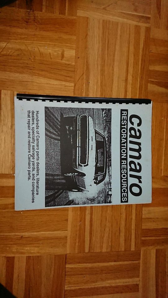 Camaro Restoration Resources Dealer Handbuch. in Pinneberg