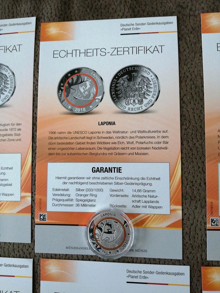 Planet Erde 2018 Silbermünzen und 5 Euro Sonder-Münze in Berlin