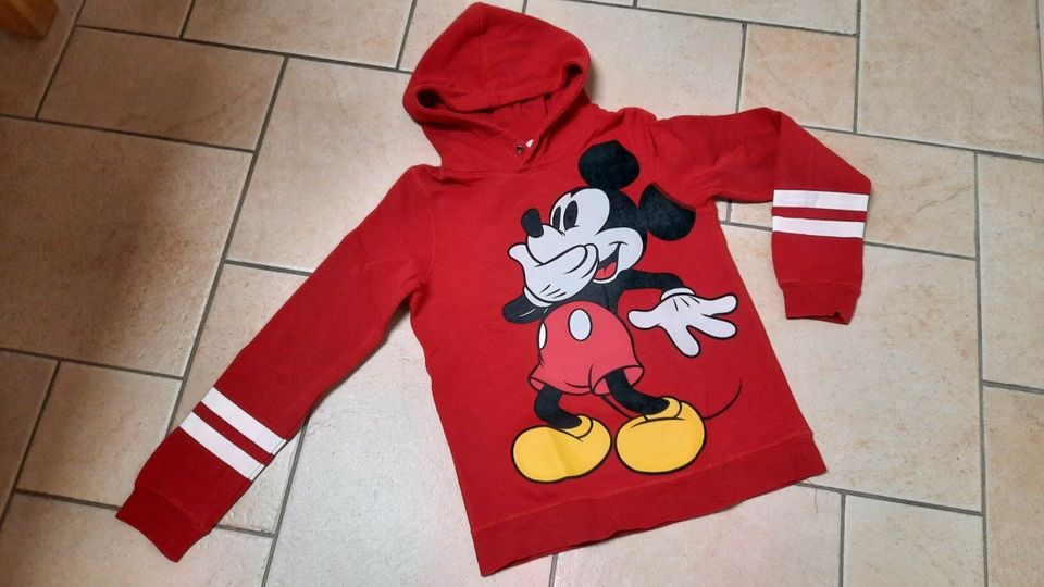 Mädchen Hoodie Pullover Mickey Mouse rot Größe 158/164 in Beckum