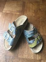 Supersoft Sandalette Gr.36 Big Buckle Fußbett Leder Schlange Niedersachsen - Barendorf Vorschau