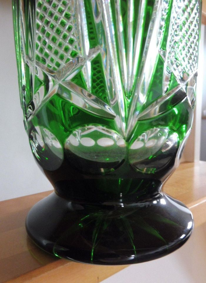alte Vase Bleikristall Nachtmann  40er/50er  seltene Form grün in Oberaurach