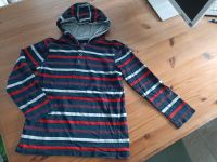 Sweatshirt mit Kapuze, geringelt, rot, grau, Gr. 128, Ernstings Brandenburg - Neuenhagen Vorschau