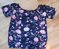 Damen Bluse Shirt Janina 38 blau pink Blumen 1x getragen Kreis Pinneberg - Wedel Vorschau