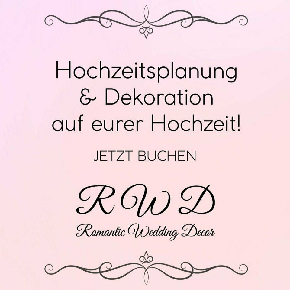 Hochzeitsplanung/Teilplanung und Dekoration für Ihr Event in Münstertal