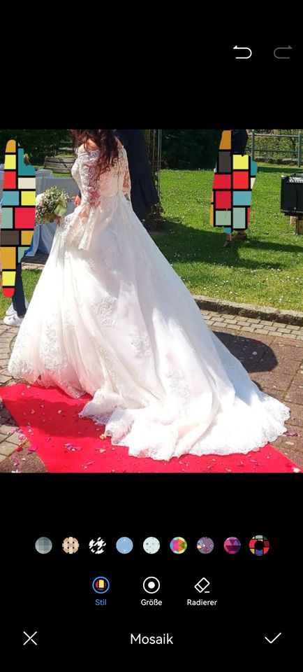 Brautkleid Hochzeitskleid Prinzessin 36 38 M ivory in Zwenkau