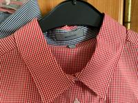 NEU mit Etikett! Bluse 40 Kurzarm Montego rot weiß klein kariert Düsseldorf - Benrath Vorschau