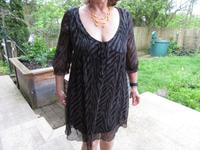 Kleid von QS by S. Oliver in schwarz/dunkelgrau Gr. 40 Bayern - Bad Aibling Vorschau