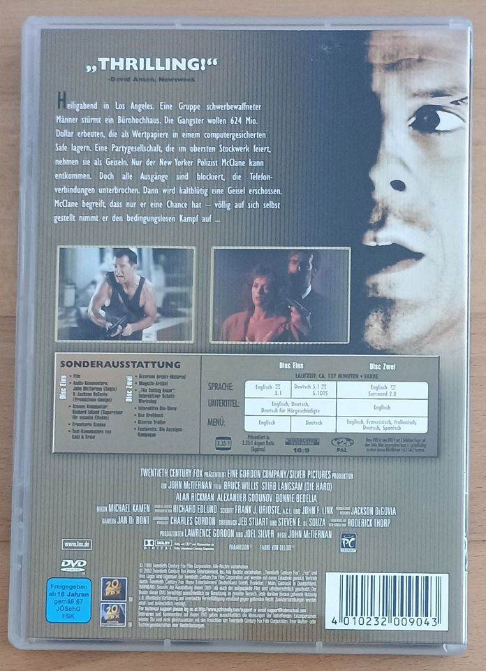 DVD: Stirb langsam (Teil 1) | Special Edition | Bruce Willis in Iserlohn