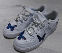 Nike AIR FORCE 1 Custom Gr. 39 SCHMETTERLING ❤️ EDITION Hessen - Hanau Vorschau