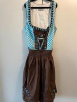 Dirndl Braun, Türkis, Wiesen, Größe 34 C&A Stuttgart - Degerloch Vorschau