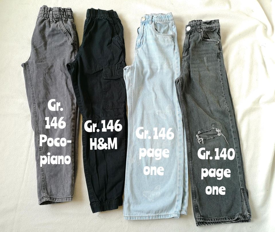 Hosen Jeans Gr. 140 - 146 in Groß Kordshagen