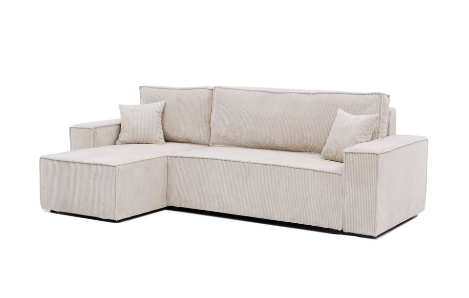 Ecksofa Paris Poso Cordstoff Sofa Couch mit Schlaffunktion in Bochum