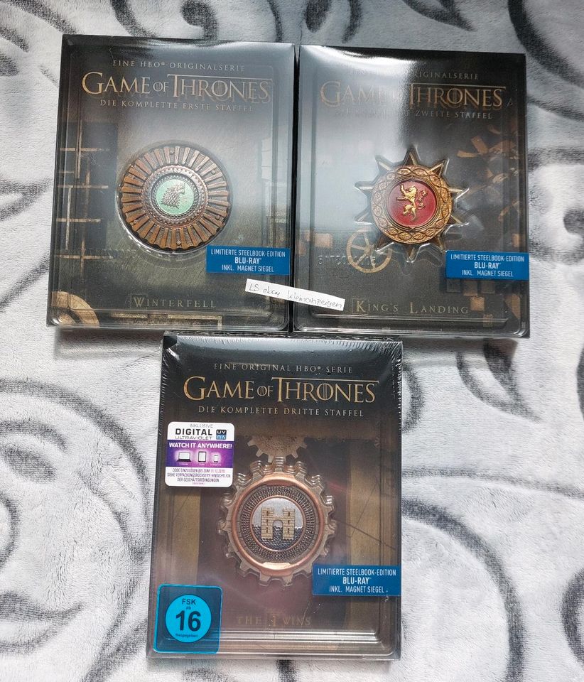 Game of Thrones Steelbook Limited Edition Staffel 1-3 mit Magnet in Neuendettelsau