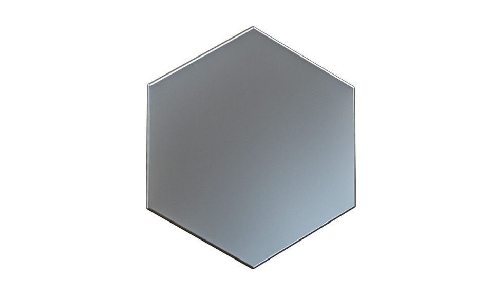 3D Wall Panel Hexagon / dekorative Wandverkleidung (Silver) in Hespe