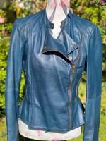 Esprit Lederjacke Gr38 in blau Bayern - Vöhringen Vorschau