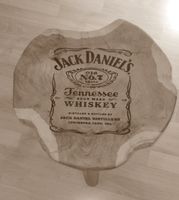 Beistelltisch,Teakholz mit Jack Daniels Logo,Wohnidee,Geschenk, Hessen - Wiesbaden Vorschau