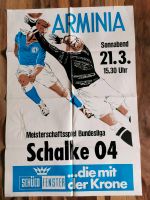 Plakat Arminia Bielefeld - Schalke 04, 1981 Bielefeld - Brackwede Vorschau
