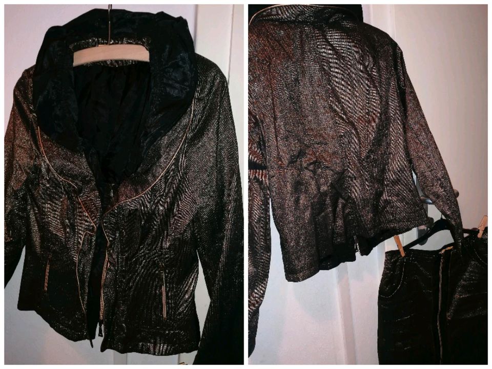 Jacke & Rock, Gold braun glitzer gr. L in Berlin