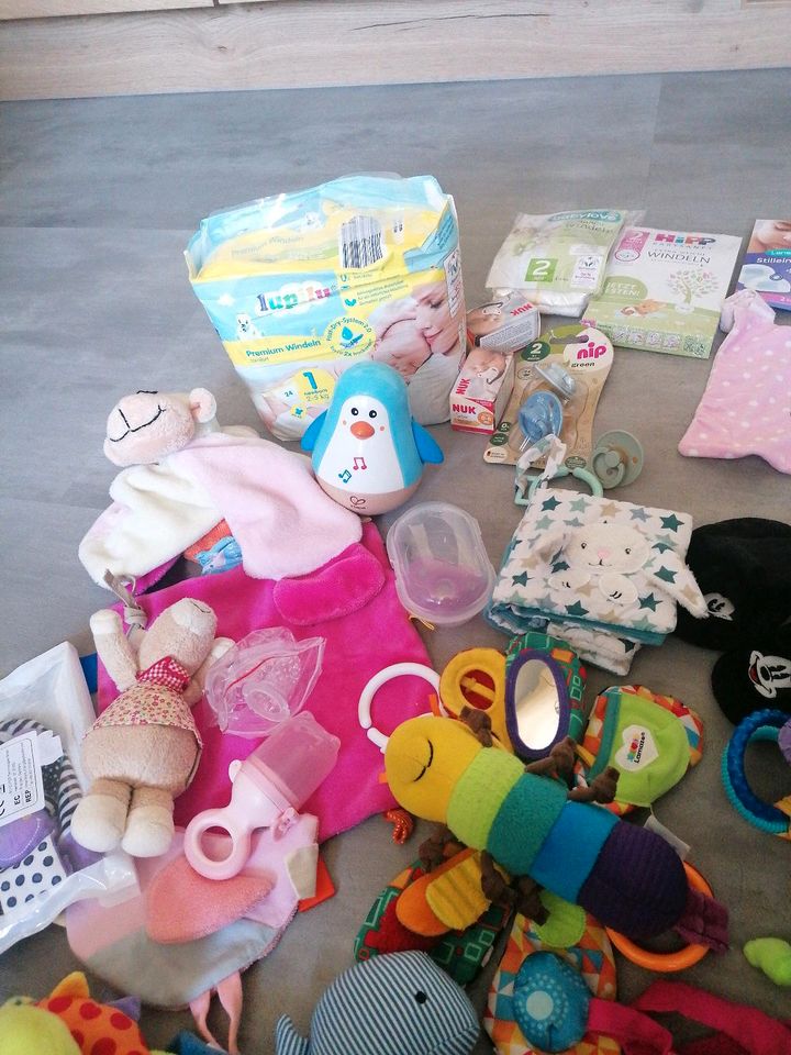 Babysachen, Spielzeug, Windeln, Schnuller uvm. in Oelde