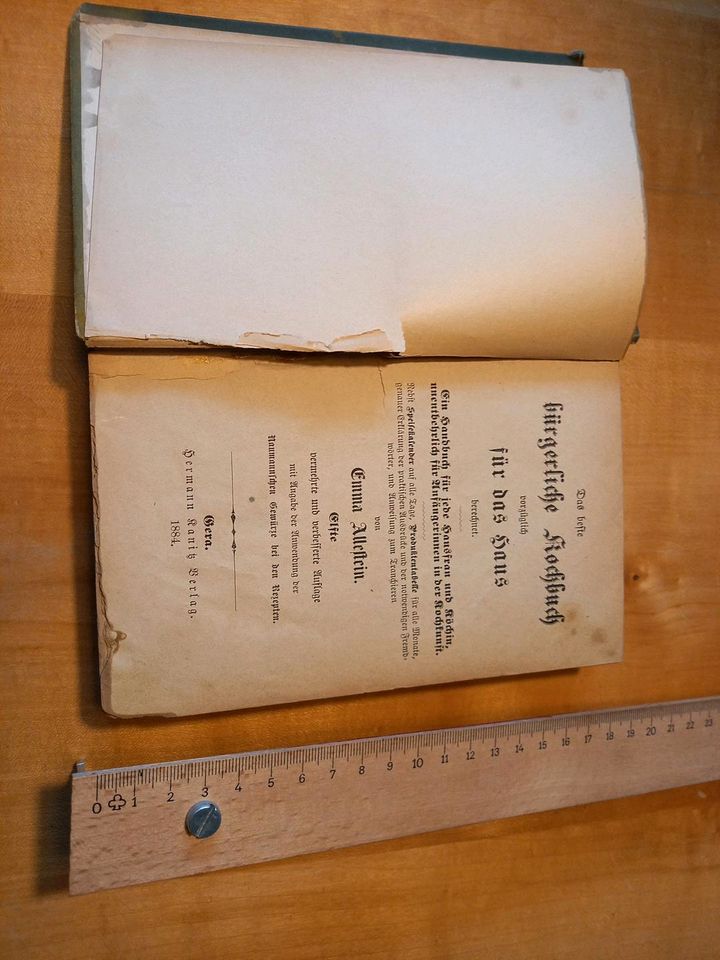 Kochbuch, antiquarisch in Hohenthann