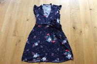 H&M Kleid, Wickelkleid, Gr 38, blau mit Blumen Nordrhein-Westfalen - Hürth Vorschau