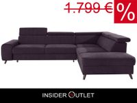 Ecksofa ★ 259x205cm Lila Purple Luxus Microfaser Forza exxpo Köln - Ehrenfeld Vorschau