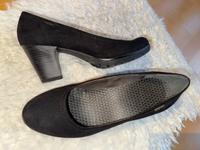 Schwarze Pumps aus samtigen Stoff Sachsen - Großröhrsdorf Vorschau